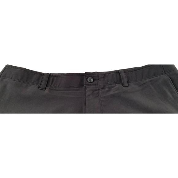 PGA TOUR HIGH RISE BERMUDA SHORTS, MENS, 36, BLACK, BUTTON ZIP FLY, POCKETS - Picture 2 of 9